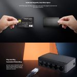 Tenda SG105M Alle Gigabit-Ports Hochgeschwindigkeitsnetzwerk 5-Port-Ethernet-Switch 1000 Mbit/s Fast LAN HUB – Bild 6