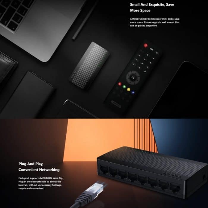 Tenda SG108M All-Gigabit-Ports Hochgeschwindigkeitsnetzwerk 8-Port-Ethernet-Switch 1000 Mbit/s Fast LAN HUB – Bild 5