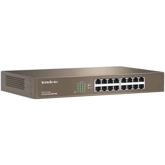 Tenda TEG1016D Desktop v6.0 16-Port-Gigabit-Ethernet-Switch 6KV Lightning Protect – Bild 2