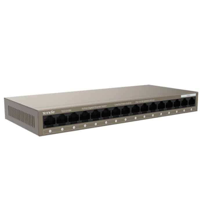 Tenda TEG1016M Desktop-Metall-16-Port-Gigabit-Ethernet-Switch für den schnellen Aufbau eines Hochgeschwindigkeitsnetzwerks – Bild 2