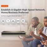 Tenda TEG1016M Desktop-Metall-16-Port-Gigabit-Ethernet-Switch für den schnellen Aufbau eines Hochgeschwindigkeitsnetzwerks – Bild 4