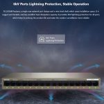 Tenda TEG1016M Desktop-Metall-16-Port-Gigabit-Ethernet-Switch für den schnellen Aufbau eines Hochgeschwindigkeitsnetzwerks – Bild 9