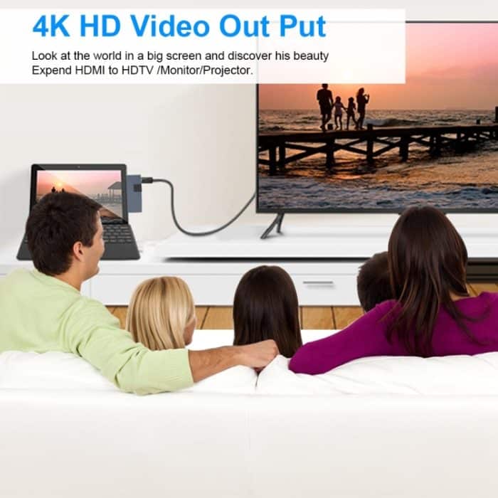 Rocketek SUR759 6 in 1 USB 3.0 / LAN / 4K HDMI / SD / TF HUB Adapter – Bild 5