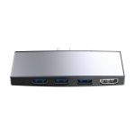 Rocketek SUR758 6-in-1-USB-3.0-/4K-HDMI-/SD-/TF-HUB-Adapter