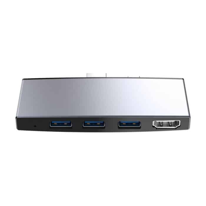 Rocketek SUR758 6-in-1-USB-3.0-/4K-HDMI-/SD-/TF-HUB-Adapter – Bild 1
