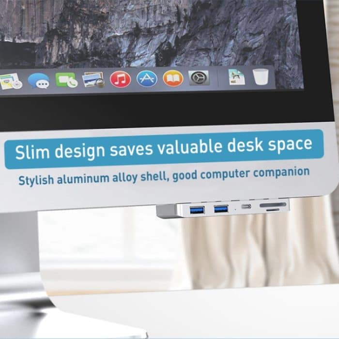 Rocketek HC413 Type-C + USB3.0 x 2 + SD / TF-Kartenleser HUB-Adapter – Bild 3