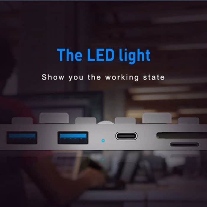 Rocketek HC413 Type-C + USB3.0 x 2 + SD / TF-Kartenleser HUB-Adapter – Bild 6