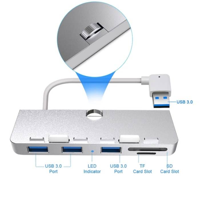 Rocketek HC412 USB3.0 x 3 + SD / TF-Kartenleser HUB-Adapter – Bild 2