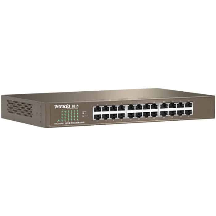 Tenda TEG1024D Desktop v7.0 24-Port-Gigabit-Ethernet-Switch 6KV Lightning Protect – Bild 2