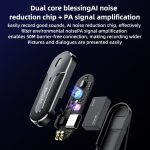 YESIDO KR16 2-in-1 kabelloses Lavalier-Mikrofon, 8-poliger Empfänger mit Ladebox – Bild 4