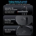 YESIDO KR18 360 Grad omnidirektionales Desktop-Mikrofon mit Geräuschunterdrückung und USB-Unterdrückung – Bild 4