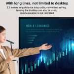 YESIDO KR18 360 Grad omnidirektionales Desktop-Mikrofon mit Geräuschunterdrückung und USB-Unterdrückung – Bild 8