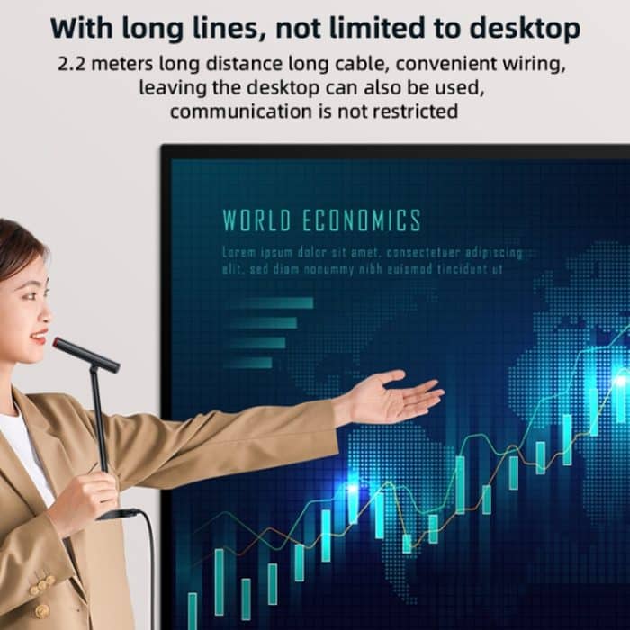 YESIDO KR18 360 Grad omnidirektionales Desktop-Mikrofon mit Geräuschunterdrückung und USB-Unterdrückung – Bild 8