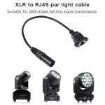 3-poliges XLR-Stecker auf RJ45-Buchse Ethernet-LAN-Netzwerk-Verlängerungskabel, Kabellänge: 30 cm, 3-pin XLR Male to RJ45 Female – Bild 5
