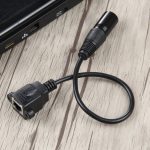 3-poliges XLR-Stecker auf RJ45-Buchse Ethernet-LAN-Netzwerk-Verlängerungskabel, Kabellänge: 30 cm, 3-pin XLR Male to RJ45 Female – Bild 6