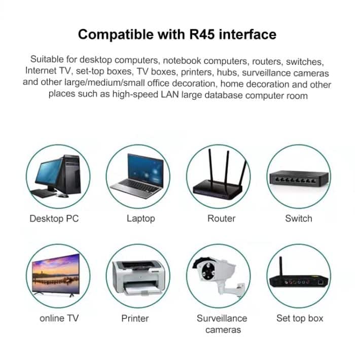 100 Stück Cat6e ungeschirmter Durchgangs-RJ45-Steckverbinder Modularstecker – Bild 8
