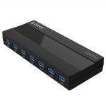 ORICO H727RK-U3 ABS High Speed 7 Ports USB 3.0 HUB mit 12V Netzteil für Laptops/Smartphones, H727RK-U3 – Bild 2