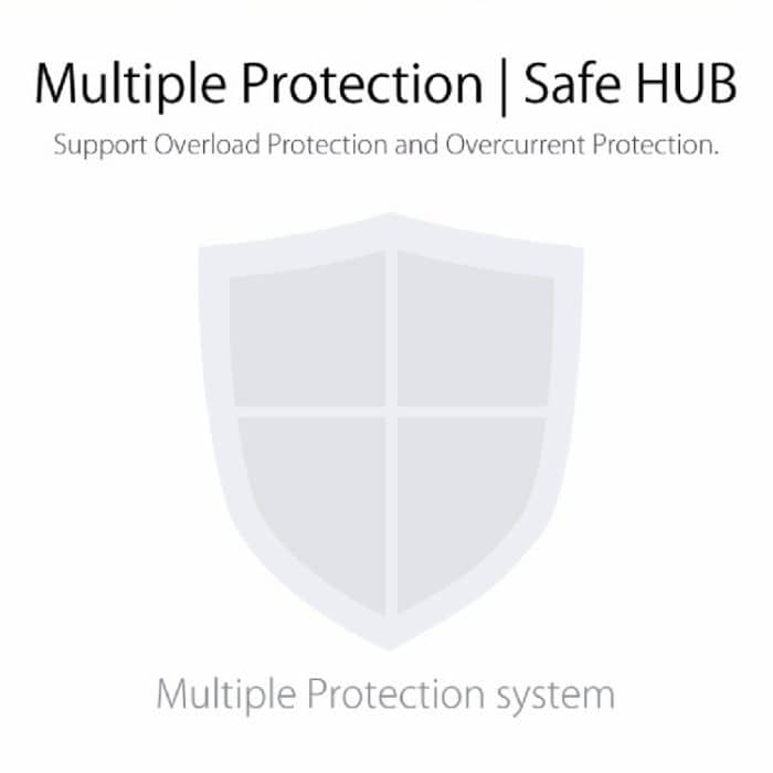 ORICO H727RK-U3 ABS High Speed 7 Ports USB 3.0 HUB mit 12V Netzteil für Laptops/Smartphones, H727RK-U3 – Bild 12