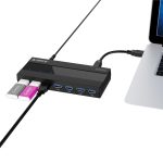 ORICO H727RK-U3 ABS High Speed 7 Ports USB 3.0 HUB mit 12V Netzteil für Laptops/Smartphones, H727RK-U3 – Bild 4