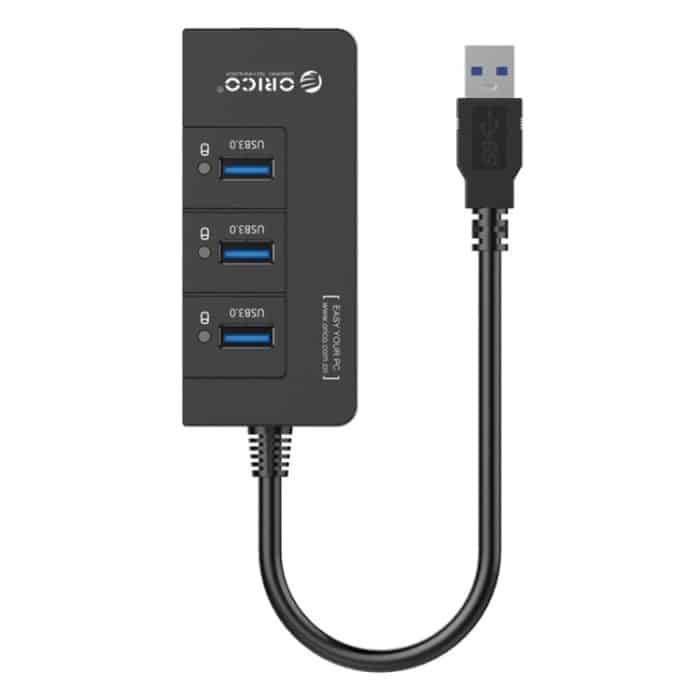 ORICO HR01-U3 ABS 3 Ports USB3.0 HUB Splitter mit externer RJ45 Gigabit Ethernet Netzwerkkarte 5 Gbit/s für Laptops/Desktop/Ultrabook usw. – Bild 5