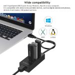 ORICO HR01-U3 ABS 3 Ports USB3.0 HUB Splitter mit externer RJ45 Gigabit Ethernet Netzwerkkarte 5 Gbit/s für Laptops/Desktop/Ultrabook usw. – Bild 9