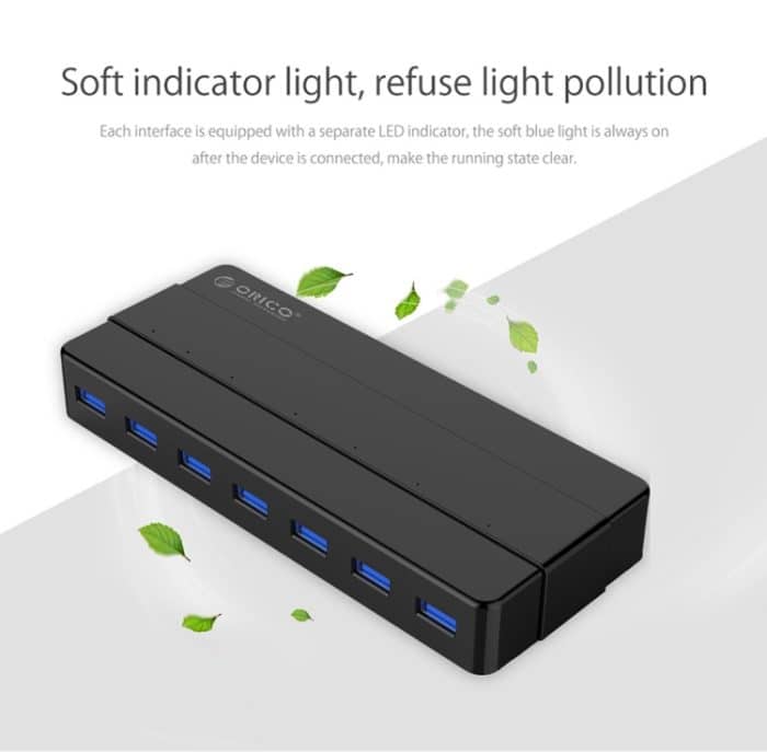 ORICO H7928-U3 ABS-Material Desktop 7 Ports USB 3.0 HUB mit 1 m Kabel, USB 3.0 – Bild 12