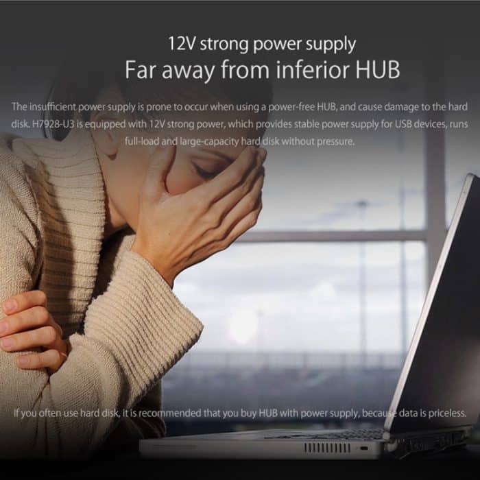 ORICO H7928-U3 ABS-Material Desktop 7 Ports USB 3.0 HUB mit 1 m Kabel, USB 3.0 – Bild 10