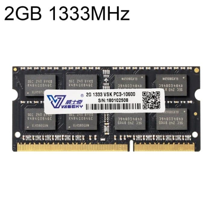 Vaseky 2 GB 1333 MHz PC3-10600 DDR3 PC-Speicher-RAM-Modul für Laptops – Bild 1