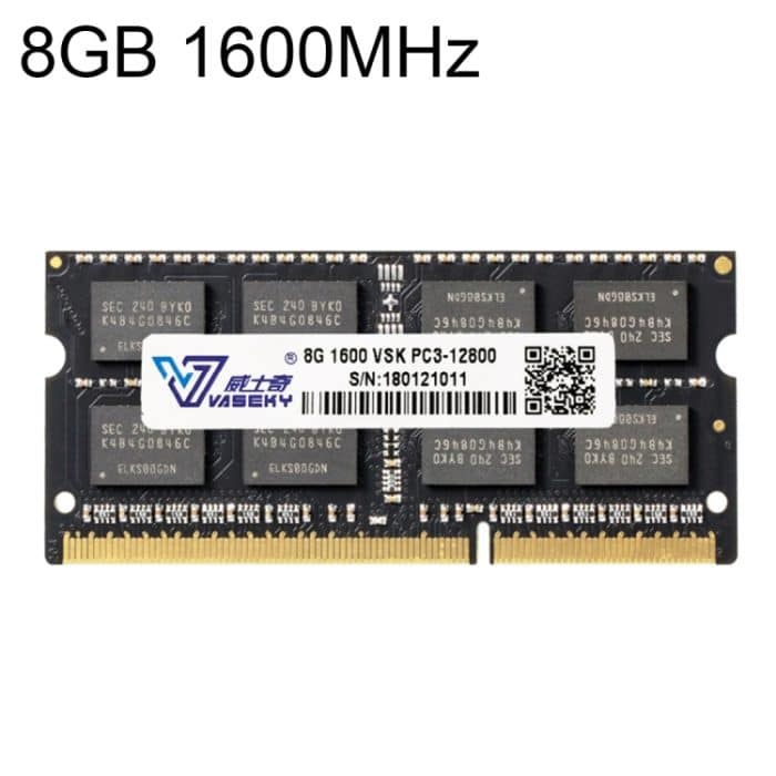 Vaseky 8 GB 1600 MHz PC3-12800 DDR3 PC-Speicher-RAM-Modul für Laptops – Bild 1