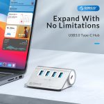 ORICO M3UT3 3-Port USB 3.2 HUB mit Kartenleser, M3UT3 – Bild 2