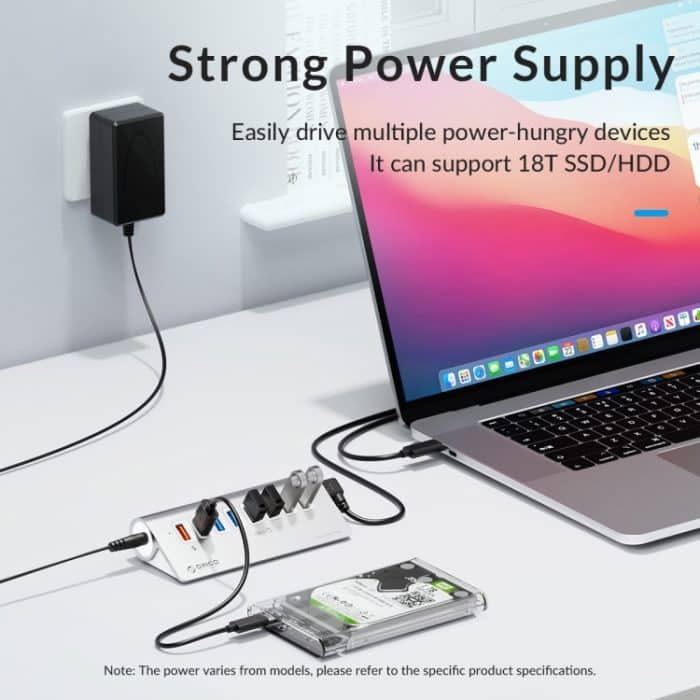 ORICO M3UT3 3-Port USB 3.2 HUB mit Kartenleser, M3UT3 – Bild 7