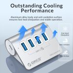 ORICO M3CU2 4-Port Typ-C und USB 3.2 Gen2 10 Gbit/s HUB aus Aluminiumlegierung, M3CU2 – Bild 4