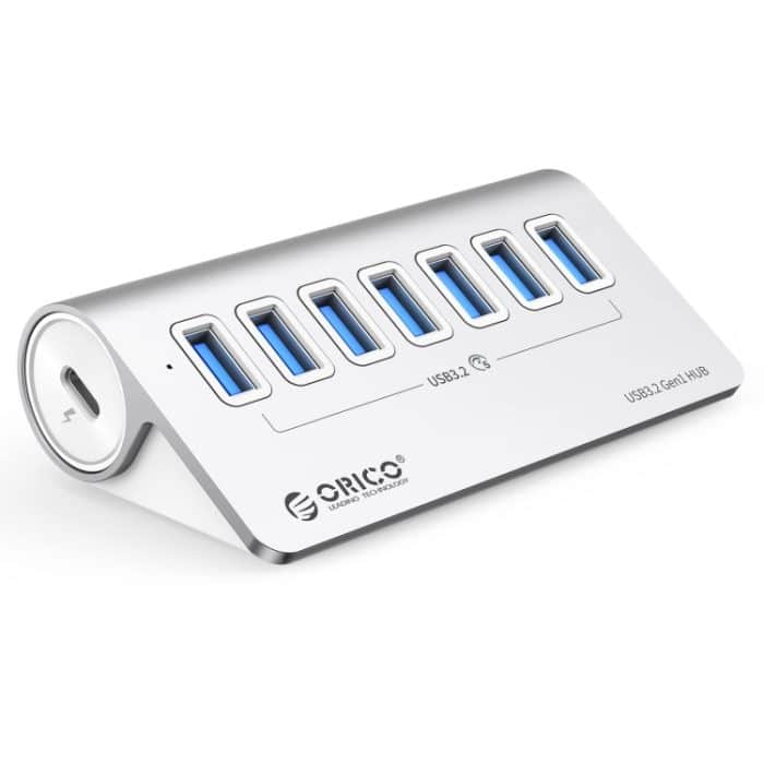 ORICO M3U7 7-Port USB 3.2 Gen1 5Gbps HUB aus Aluminiumlegierung mit 1 m Kabel, M3U7 1m – Bild 1