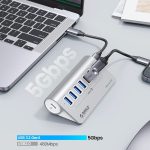 ORICO M3U7 7-Port USB 3.2 Gen1 5Gbps HUB aus Aluminiumlegierung mit 0,5 m Kabel, M3U7 0.5m – Bild 2