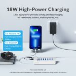 ORICO M3U7 7-Port USB 3.2 Gen1 5Gbps HUB aus Aluminiumlegierung mit 0,5 m Kabel, M3U7 0.5m – Bild 7