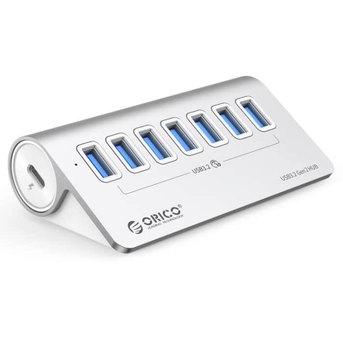 ORICO M3U7-G2 7-Port USB 3.2 Gen2 10 Gbit/s HUB aus Aluminiumlegierung mit 0,5 m Kabel, M3U7-G2 0.5m – Bild 1