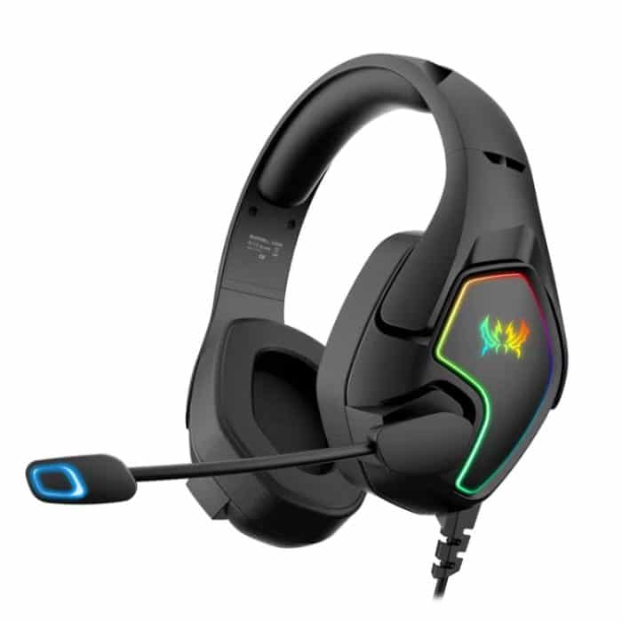 PC3100B.jpg KOTION EACH G3000 3,5-mm- und USB-Stecker, Stereo-RGB-Licht, Gaming-Headset mit omnidirektionalem Mikrofon, Kabellänge: 1,9 m, G3000 – Bild 1