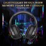 KOTION EACH G3000 3,5-mm- und USB-Stecker, Stereo-RGB-Licht, Gaming-Headset mit omnidirektionalem Mikrofon, Kabellänge: 1,9 m, G3000 – Bild 5