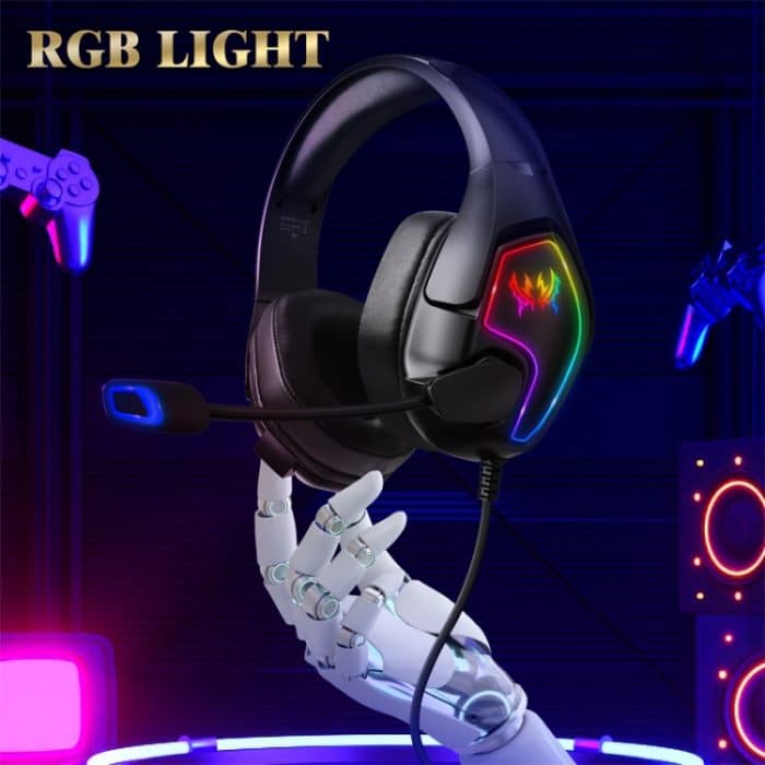 KOTION EACH G3000 3,5-mm- und USB-Stecker, Stereo-RGB-Licht, Gaming-Headset mit omnidirektionalem Mikrofon, Kabellänge: 1,9 m, G3000 – Bild 8