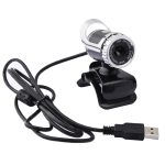 A859 12,0 Megapixel HD 360 Grad WebCam USB 2.0 PC-Kamera mit Schallabsorptionsmikrofon für Computer PC Laptop, Kabellänge: 1,4 m – Bild 2