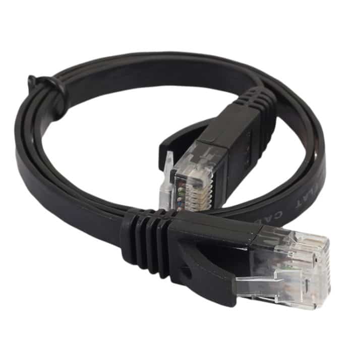 0,5 m CAT6 Ultradünnes flaches Ethernet-Netzwerk-LAN-Kabel, Patchkabel RJ45, Length: 0.5m – Bild 2