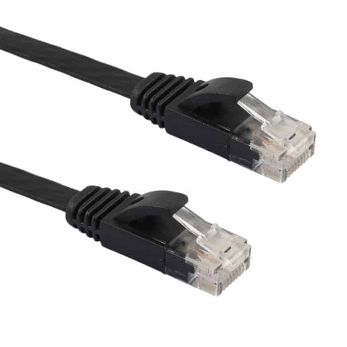 0,5 m CAT6 Ultradünnes flaches Ethernet-Netzwerk-LAN-Kabel, Patchkabel RJ45, Length: 0.5m – Bild 3