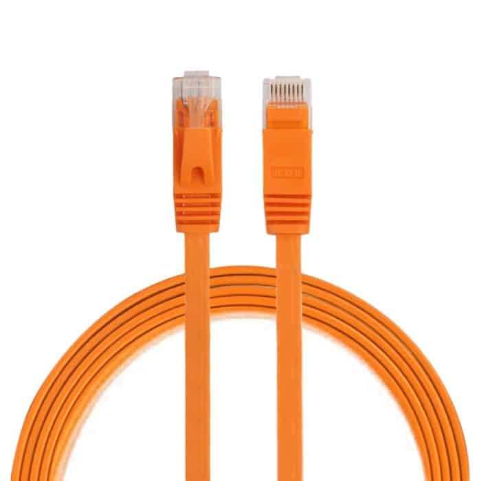 1 m CAT6 Ultradünnes flaches Ethernet-Netzwerk-LAN-Kabel, Patchkabel RJ45, Length: 1m – Bild 1