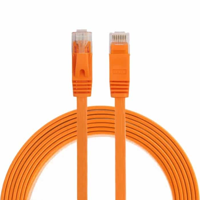 2 m CAT6 Ultradünnes flaches Ethernet-Netzwerk-LAN-Kabel, Patchkabel RJ45, Length: 2m – Bild 1