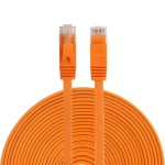 15 m CAT6 Ultradünnes flaches Ethernet-Netzwerk-LAN-Kabel, Patchkabel RJ45, Length: 15m