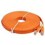 15 m CAT6 Ultradünnes flaches Ethernet-Netzwerk-LAN-Kabel, Patchkabel RJ45, Length: 15m – Bild 2