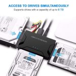 USB 3.0 zu SATA / IDE-Festplattenkonverter-Adapterkabel für 2,5 Zoll / 3,5 Zoll SATA IDE-Festplatte, Kabellänge: 1 m – Bild 7