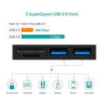 ROCKETEK RT-SGO737 2 USB 3.0 + Micro-USB-Schnittstellen-Hub für Microsoft Surface Go mit 2 TF-Karten- und SD-Kartensteckplätzen – Bild 6