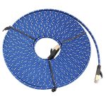 15 m vergoldetes CAT-7 10-Gigabit-Ethernet-Ultraflach-Patchkabel für Modemrouter LAN-Netzwerk, gebaut mit abgeschirmtem RJ45-Anschluss – Bild 2