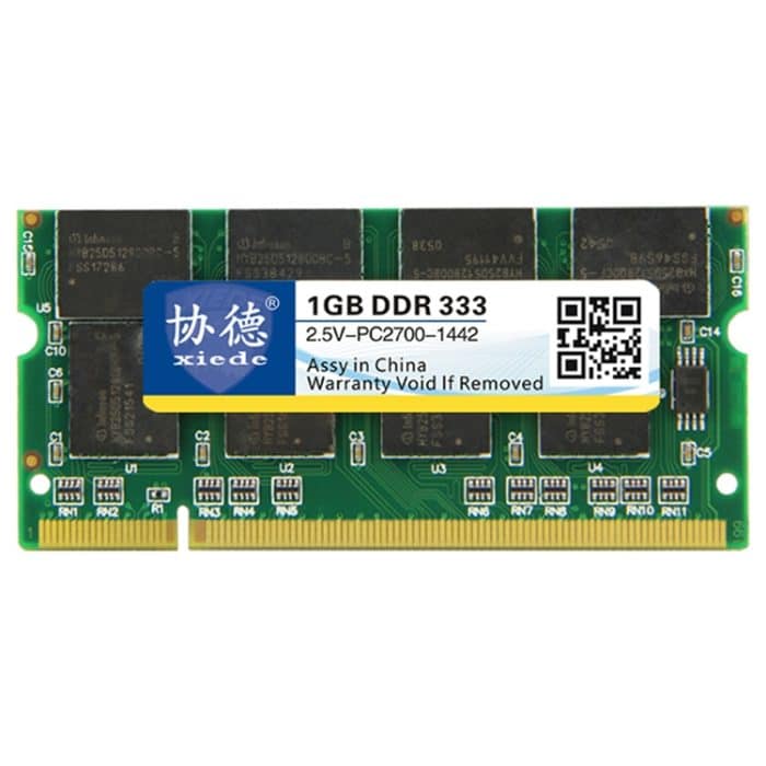 XIEDE X008 DDR 333 MHz 1 GB Allgemeines RAM-Modul mit voller Kompatibilität für Laptops – Bild 1